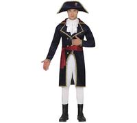 FIESTAS GUIRCA Napoleon Fancy Dress Costume - Complete French Conqueror Outfit incl. Hat - Historical Fancy Dress Men Size L 42-44