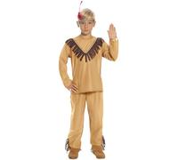Child Native Indian Boy Costume - 5-6 Years