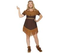 FIESTAS GUIRCA Native American Inspired Fancy Dress Women - Princess Warrior Short Dress Outfit - Fancy Dress Costumes for Women Size XL 18-20