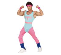 Fiestas Guirca - Naughty 80s Workout Costume - Men