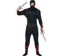 FIESTAS GUIRCA Ninja Halloween Fancy Dress Costume Man Size Adult Medium