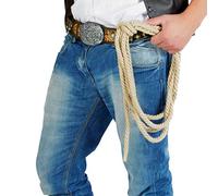 FIESTAS GUIRCA | Old West Cowboy Rope (72.8 in) - Accessory for Wild West Cowboy Fancy Dress and Texas Themed Parties - For Halloween, Carnival and Cosplay