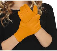 FIESTAS GUIRCA | Orange Child Gloves (6.7 in) - Costume Accessory for Devils and Demons - Ideal for Halloween, Carnival and Fancy Dress Parties - Unisex for Children - Orange