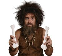 FIESTAS GUIRCA | Pack of 2 Toy Bones (7.9 in) - Accessory for Caveman and Voodoo Fancy Dress - Ideal for Costume Parties and Celebrations - Adult Unisex - White