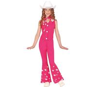 FIESTAS GUIRCA Pink Cowgirl Girls Fancy Dress Costume - Country Rodeo Doll - Kids Fancy Dress Costumes Girls - Girls Age 5-6 Years