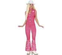 FIESTAS GUIRCA Pink Rodeo Doll Fancy Dress Women - Country Cowgirl Fancy Dress Costumes for Women Size M 10-12