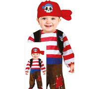 FIESTAS GUIRCA Adventurous Pirate Baby Fancy Dress Costume - Baby Pirate - Toddler Boys Fancy Dress Costume - Baby Boys Age 18-24 Months