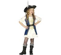 FIESTAS GUIRCA Pirate Fancy Dress Costume Child Girl Size 10-12 Years