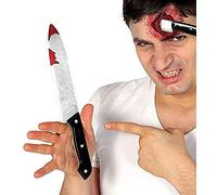 FIESTAS GUIRCA Plastic bloody horror disguise knife 30 cm