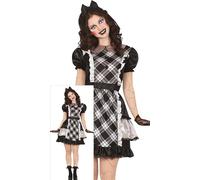 FIESTAS GUIRCA Porcelain Doll Women Fancy Dress Costume - Horror Movie Maid Costume - Halloween Costumes for Women Size S