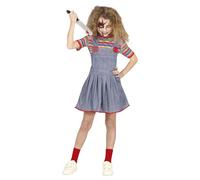 FIESTAS GUIRCA Possessed Doll Fancy Dress Costume for Girls 7-9 Years