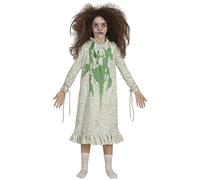 FIESTAS GUIRCA Possessed Girl Fancy Dress for Girls - Demonic Horror Exorcism - Halloween Girls Costumes 7-9 years
