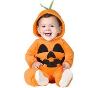 FIESTAS GUIRCA | Pumpkin Toddler Fancy Dress Costume - Unisex Jumpsuit for Halloween and Themed Celebrations