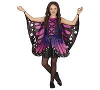 FIESTAS GUIRCA Purple Butterfly Girls Fancy Dress Costume - Pink Monarch Butterfly Kids Fancy Dress Costumes Girls with Wings 7-9 years