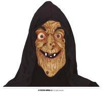 Fiestas Guirca PVC Witch Mask with Hood Halloween Mask