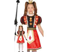 FIESTAS GUIRCA Queen of Diamonds Girls Fancy Dress Costume - Fairytale Queen - Kids Fancy Dress Costumes Girls - Girls Age 10-12 Years