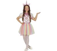 FIESTAS GUIRCA Rainbow Unicorn Girls Fancy Dress Costume - Rose Gold Glitter Unicorn Kids Fancy Dress Costumes Girls 5-6 years