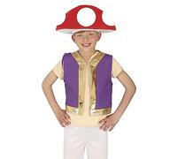 FIESTAS GUIRCA Red Mushroom Fancy Dress for Boys or Girls - Spotted Mushroom Fancy Dress Costumes Boys & Girls 10-12 years