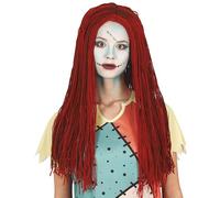 FIESTAS GUIRCA | Redish brown wool wig for Women (One Size) - Fancy Dress Accessory for Halloween and Themed Parties - Ideal for Adults - Perfect for Celebrations and Events - Redish brown