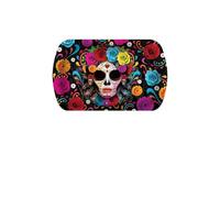 FIESTAS GUIRCA | Reusable Catrina Tray (15.4x9.4 in) - Reusable Table Decoration for Spooky Halloween Parties - Ideal for Mexican Festivities - Multicoloured
