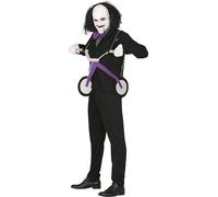 FIESTAS GUIRCA, S.L. Billy Saw with Tricycle costume for men