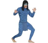 FIESTAS GUIRCA, S.L. Blue Avatar Costume for Men