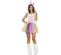 FIESTAS GUIRCA Unicorn Fancy Dress Costume Adult Women Size 8-10