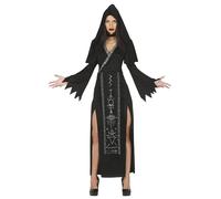 FIESTAS GUIRCA Satanic Priestess Fancy Dress Costume Adult Woman Size M 10-12
