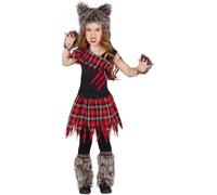 FIESTAS GUIRCA | Scottish Wolf Fancy Dress Costume for Children - Hood, Boot Co