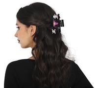FIESTAS GUIRCA | Set of 2 Skull, Pirate and Witch Hair Clips (3.5 in) - Accessory for Halloween Fancy Dress - Ideal for Adult Women at Horror Parties and Masquerades - Multicoloured