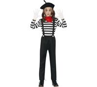 Fiestas Guirca Silent Film Mime Artist Fancy Dress Costume Child Age 7-9 Years
