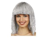 FIESTAS GUIRCA Silver Half Mane Wig Polyester 3.2cm