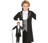 FIESTAS GUIRCA Silver Vampire Boys Fancy Dress Costume - Vampire Count Boys Costume - Boys Halloween Costumes Age 3-4 Years