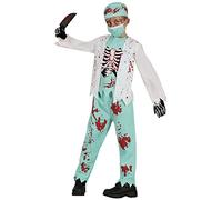FIESTAS GUIRCA Skeleton Zombie Doctor Fancy Dress for Boys - Bloody Surgeon Kids Costume - Boys Halloween Costumes 10-12 years