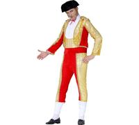 FIESTAS GUIRCA Spanish Matador Fancy Dress Costume Mens Adult Man Outfit Eurovision Dress Up Male Countries National Theme Bull Fighter (Medium)