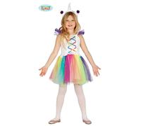 Fiestas Guirca Sparkling Unicorn with Attached Tutu Girls Costume Age 7-9