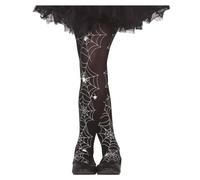FIESTAS GUIRCA | Spiderweb Tights for Children's Halloween and Carnival Fancy Dress - Ideal Accessory for Girls at Animal Parties and Celebrations