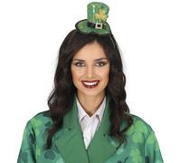 FIESTAS GUIRCA | St. Patrick's Hat Headband (One Size) - Unisex Party Accessory for St. Patrick's Day Celebrations and Other Festivities - Ideal for Carnival and Fancy Dress - Unisex Adults - Green