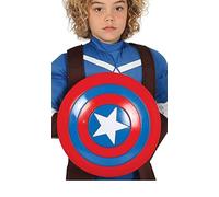 Childs Fancy Dress Round Shield Toy Circular Captain Superhero Shield 32cm fg