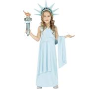 Fiestas Guirca Statue of Liberty Fancy Dress Costume Girl Age 7-9 Years