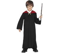 FIESTAS GUIRCA Student of Magic Fancy Dress Kids - Black Magician Robe - Wizard Fancy Dress Costumes for Kids Size 10-12 Years