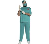 FIESTAS GUIRCA | Surgeon Costume for Adult Men - Blue - Various Sizes