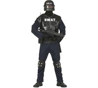 Fiestas Guirca SWAT Police Fancy Dress Costume Adult Man Size Large 52-54