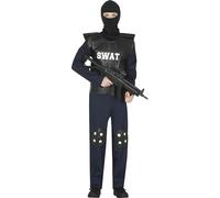 Fancy Dress Child Police Officer Swat Fiestas Guirca Black 15-16 Years
