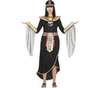 Fiestas Guirca Teen Girls Egyptian Queen Costume Set / 14-16 Years Black/Gold FG