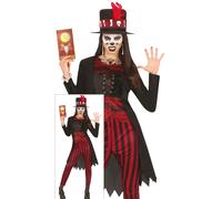 Fiestas Guirca Teen Girls Witch Costume Set14-16 Years Black/Red FG1089