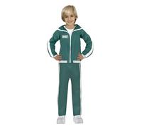 Fiestas Guirca Kids Fancy Dress Costume The Gamer Green Tracksuit Boys & Girls Age 10-12