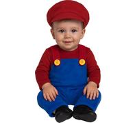 FIESTAS GUIRCA Adventurous Train Driver Fancy Dress Toddler - Red Mechanic Plumber Jumpsuit with Hat - Boys Fancy Dress Costume 2-3 years