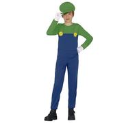 FIESTAS GUIRCA Green Train Driver Boys Fancy Dress Costume - Mechanic Plumber Jumpsuit with Hat - Kids Fancy Dress Costumes Boys 10-12 years