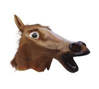 Fiestas Guirca Unisex Adult Horse Vinyl Mask Brown (One Size)